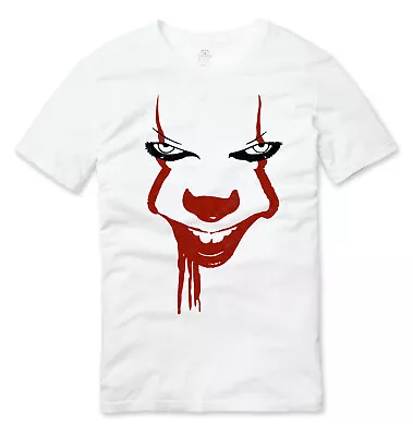 Buy Pennywise IT Halloween Horror Movie T Shirt White • 16£