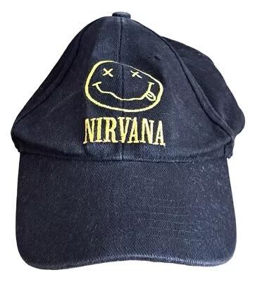 Buy Vintage Nirvana Smiley Baseball Cap - Adjustable • 9£