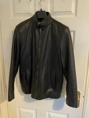 Buy Jacket Black Genuine Leather Small Slim Fit • 50£