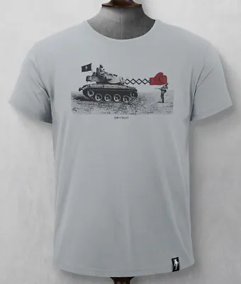 Buy Dirty Velvet - 100% Organic Cotton 'Tank Attack' Tshirt (Small ONLY) • 17.50£