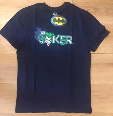 Buy Mens The Joker Navy T-Shirt Size Medium BNWT • 4.99£