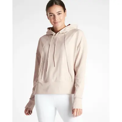 Buy Athleta Womens Mission Hoodie XL Cream Sweatshirt NWOT • 42.53£