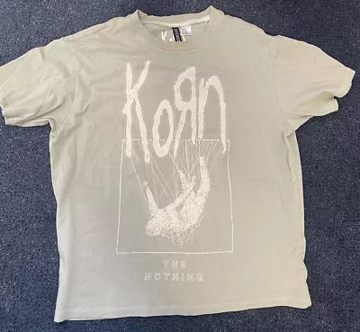 Buy Korn T Shirt The Nothing Rock Nu Metal Band Merch Tee Size XS Green • 14.30£