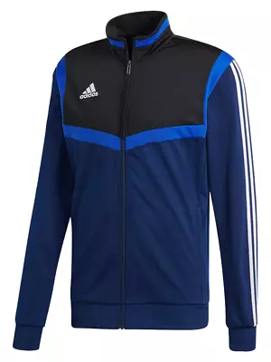Buy Mens Adidas Blue Jacket Training Top • 17.99£