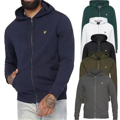 Buy Lyle & Scott Mens Hoodies Sweatshirt Long Sleeve Full Zip Winter New Hooded Tops • 24.99£