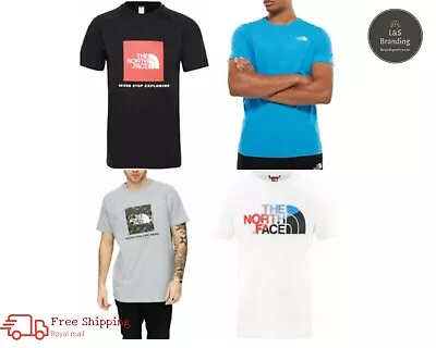 Buy The North Face Mens TNF Short Sleeve Tee Cotton T Shirt Crew Neck Top • 16.99£