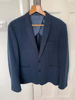 Buy MATALAN SPORTS JACKET Size Large ACE85 Navy Blue Suit Jacket Textured SLIM FIT • 7.99£