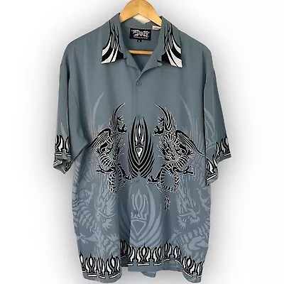 Buy Vintage 90s Y2K Dragonfly Shirt All Over Print Dragons Size XL Made In USA • 29.89£