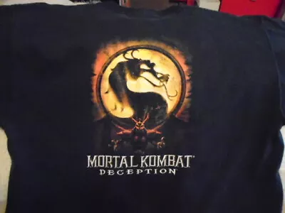 Buy RARE PROMO Mortal Kombat Deception SHIRT Xl Midway Video Game PS2 XBOX GameCube • 56.69£