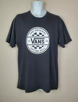 Buy Vans Off The Wall Men's Black Crew Neck T-Shirt Size Large • 19.99£