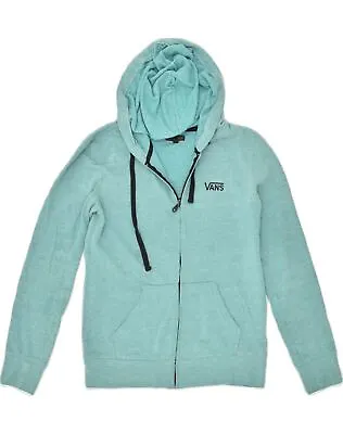 Buy VANS Womens Zip Hoodie Sweater UK 12 Medium Turquoise Cotton YC08 • 13.98£
