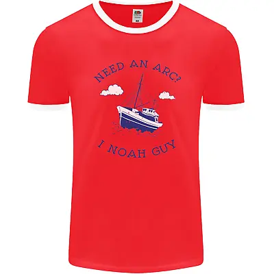 Buy Need An Arc? I Noah Guy Funny Atheist Mens Ringer T-Shirt FotL • 8.99£