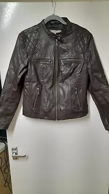 Buy Leather Style Jacket Women Size 12 • 5£