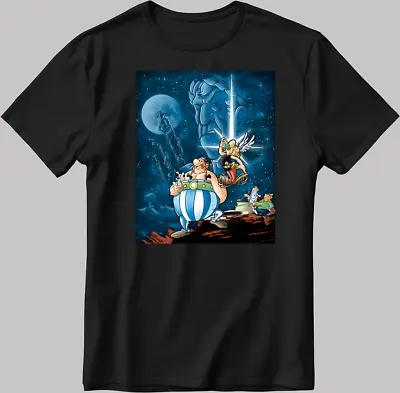 Buy Asterix And Obelix, Characters  Short Sleeve White-Black Men's / Women N570 • 9£