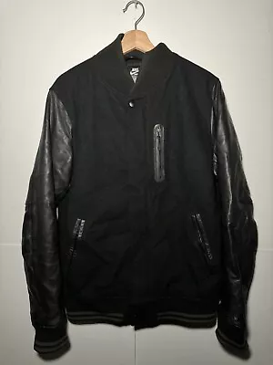 Buy Nike Destroyer Varsity Jacket. Genuine Leather Sleeves, Lightly Used, Size Large • 140£
