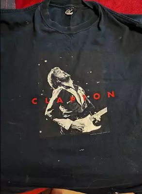 Buy Eric Clapton Vintage Band T-shirt 2004 Tour Fits Like Size M • 10£