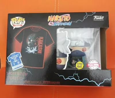 Buy Glow In Dark Kakashi Hatake Funko Pop Vinyl S T-Shirt Bundle Naruto Shippuden • 24.99£
