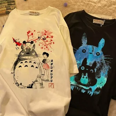 Buy Fashion Girl Totoro Studio Ghibli Harajuku Kawaii T Shirt Ullzang Tshirt Anime T • 15.91£