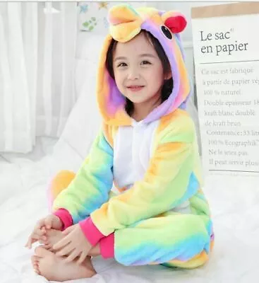 Buy Adult/Child Unicorn Unisex Kigurumi Animal Cosplay Costume 1Onesie Pyjama UK • 16.99£