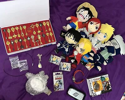 Buy Mixed Anime Merch And Plushies Bundle (One Piece, Naruto, Fullmetal, Fairy Tail) • 119.99£