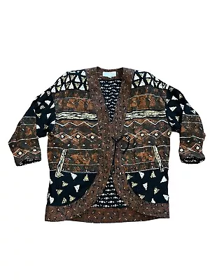 Buy Platinum Vintage Funky Lagenlook Sz M Blazer Jacket Women Art To Wear B • 21.78£