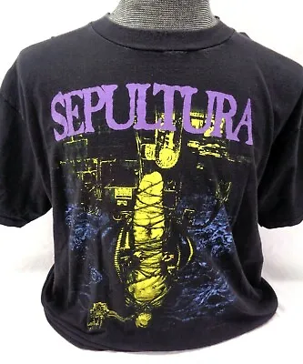 Buy Sepultura Chaos A.D. Tour 1994 XL - Concert T-Shirt - Very RARE - Please READ • 386.04£