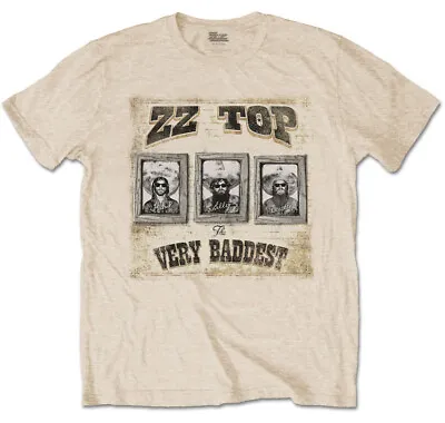 Buy ZZ Top Very Baddest Sand T-Shirt OFFICIAL • 14.89£