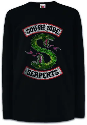 Buy South Side Serpents Kids Long Sleeve T-Shirt Archie Snake Biker Club Riverdale • 18.99£