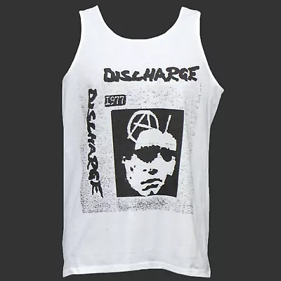 Buy Discharge Hardcore Punk Rock T-SHIRT Vest Top Unisex White S-2XL • 13.99£