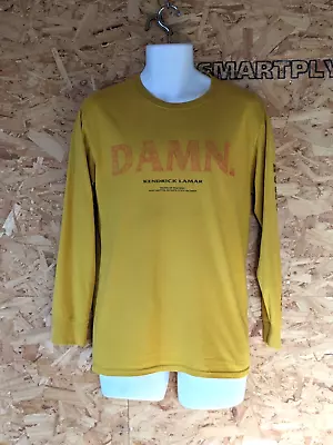 Buy Kendrick Lamar Damn 2017 Tour Yellow Long Sleeve Shirt Small PIt To Pit 18in • 24.99£