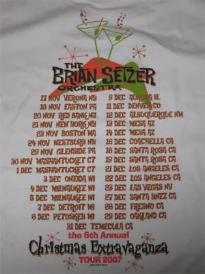 Buy Brian Setzer Orch **RARE** SAMPLE 2007 Tour Shirt Vtg Rockabilly Punk Stray Cats • 28.41£