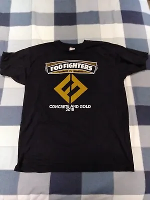Buy Foo Fighters Concrete And Gold Tour T Shirt L World Tour Dave Grohl Nirvana • 9.99£