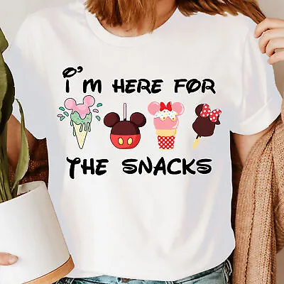 Buy Im Here For The Snacks Vacations Funny Womens T-Shirts Top #UJG • 6.99£