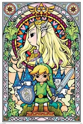 Buy Impact Merch. Poster: The Legend Of Zelda - Stained Glass 610mm X 915mm #434 • 8.16£