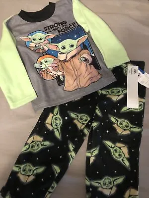 Buy Boys Mandalorian Baby Yoda  2 Piece Pajama Sleep Set Size 4, NWt, Long Sleeve • 12.06£