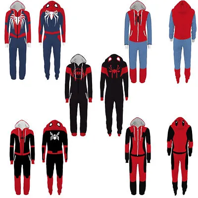 Buy Spiderman Pajamas X-Men Deadpool Jumpsuit Superhero Adult Sleepwear Fancy Dress • 21.48£