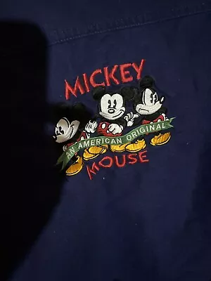 Buy Adult DISNEY STORE, Mickey Mouse, Cotton Jacket, Medium- Large, Embroidered Logo • 9.99£