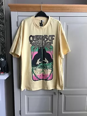 Buy H&M QOTSA Oversized T Shirt Size M 12 14 16 Queens Of The Stone Age Worn Once • 5£