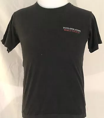Buy Toto 1985 Isolation World Tour Black Shirt Original Vintage • 118.40£