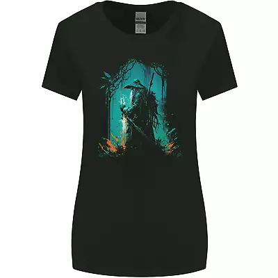 Buy A Wizard In A Fantasy Forest Warlock Womens Wider Cut T-Shirt • 9.99£