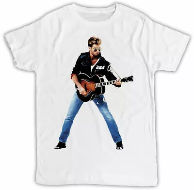 Buy George Michael Faith Music T-shirt Tv Movie Poster Unisex Cool Funny Tee Retro • 4.99£