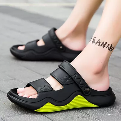 Buy Soft Bottom Anti Slip Slippers  Eva Leisure Driving Dual-purpose Cool Mop Shoes • 19.92£
