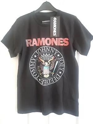 Buy Brand New The Ramones T Shirt. 100% Cotton. Black Vintage Eagle. • 15£