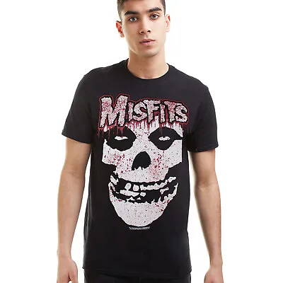 Buy Official Misfits Mens Ripping Skull T-shirt Black  S - XXL • 11.19£