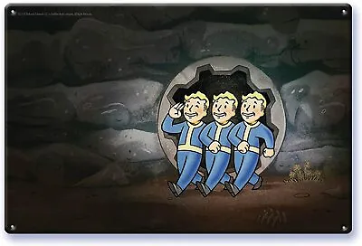 Buy Fallout 76 Vault Boy Key Art Metal Lithograph NEW Wall Picture Gift Idea Merch • 6.99£