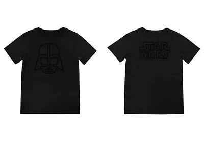 Buy Star Wars Black On Black Darth Vader Inspired T Shirt  ALL Sizes Available  • 12£