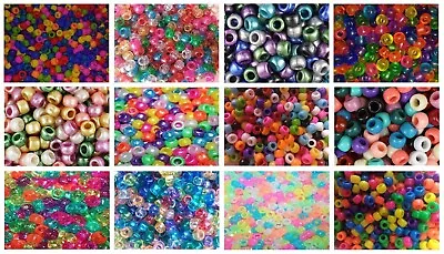 Buy SALE 🌟 3 For 2 🌟 100 Pony Beads Mixed 9x6mm Barrel Shape For Jewellery Making • 2.99£