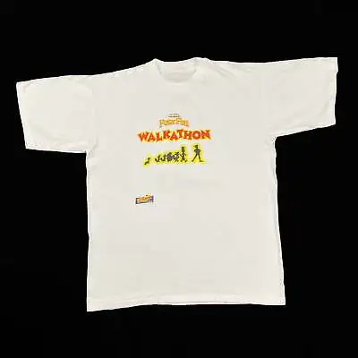 Buy Disney PETER PAN “Walkathon 1998” Souvenir Graphic Single Stitch T-Shirt Large • 49.99£