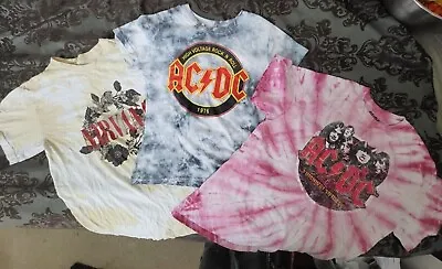 Buy Classic Rock Children/Teen/Woman T-Shirts (Lot 3): Nirvana And ACDC (2x) • 3.19£