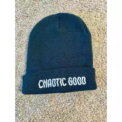 Buy Chaotic Good DnD Character Alignment Embroidered Cuffed Black Beanie • 23.15£